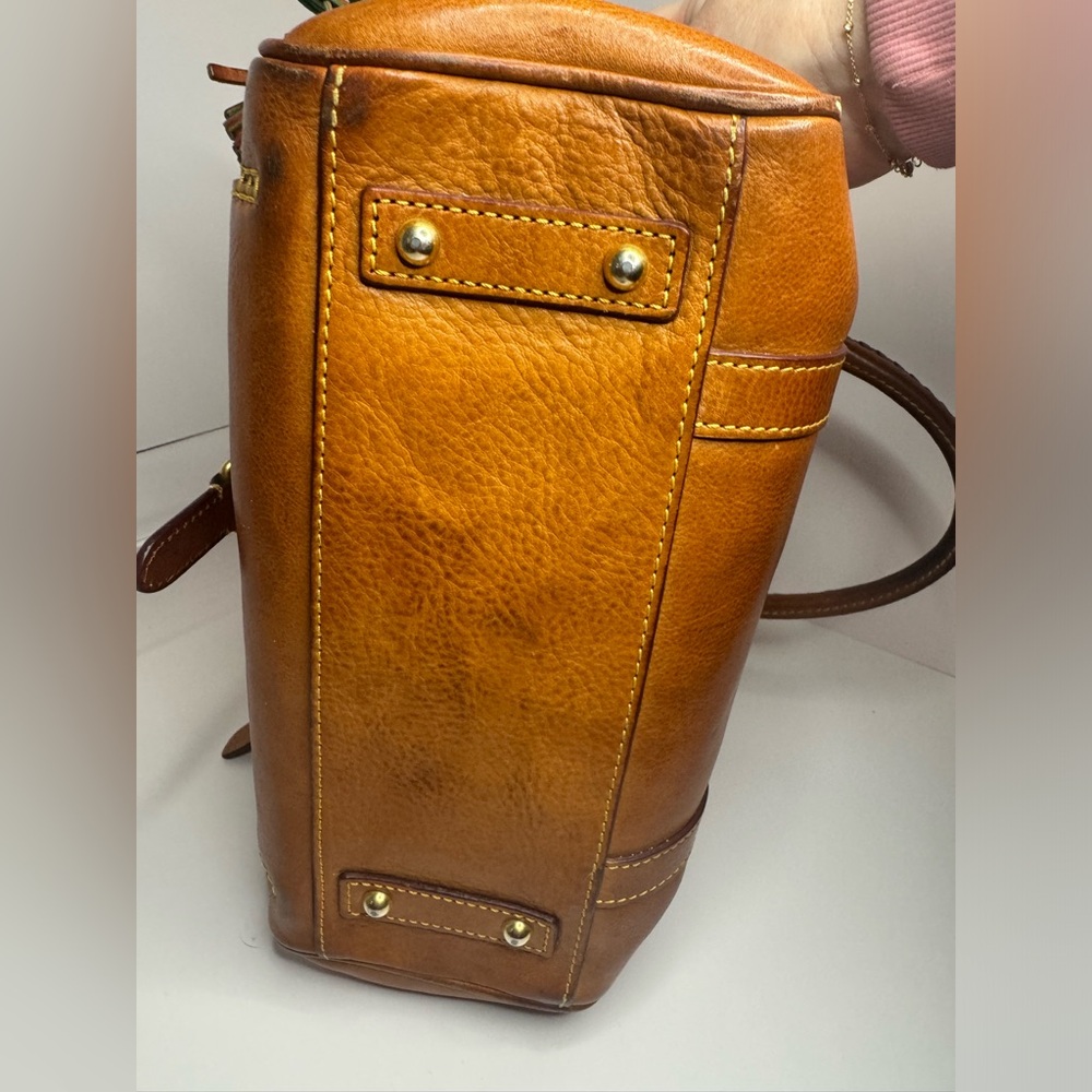Dooney & Bourke Vintage Florentine Medium Tassel Pocket Satchel Two-Way Bag - Picture 7 of 15